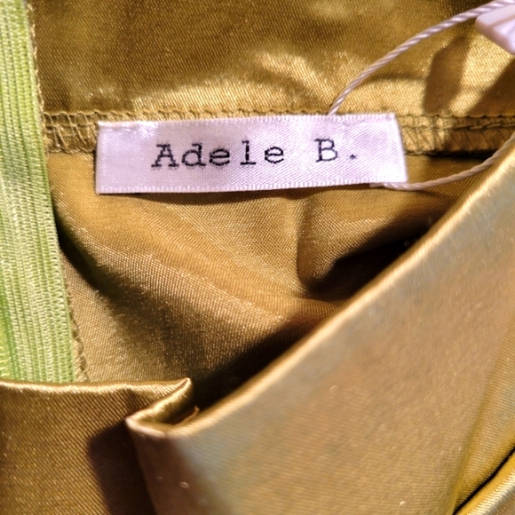 ADELE B GREEN WIDE LEG PANTS SZL - Picture 8 of 11